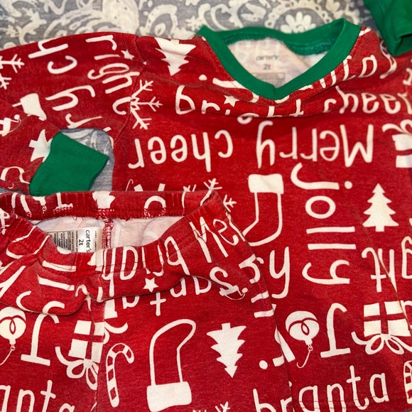 Carters Family of 4 CHRISTMAS PICTURE pajamas bundle 8 pieces! - Picture 12 of 16